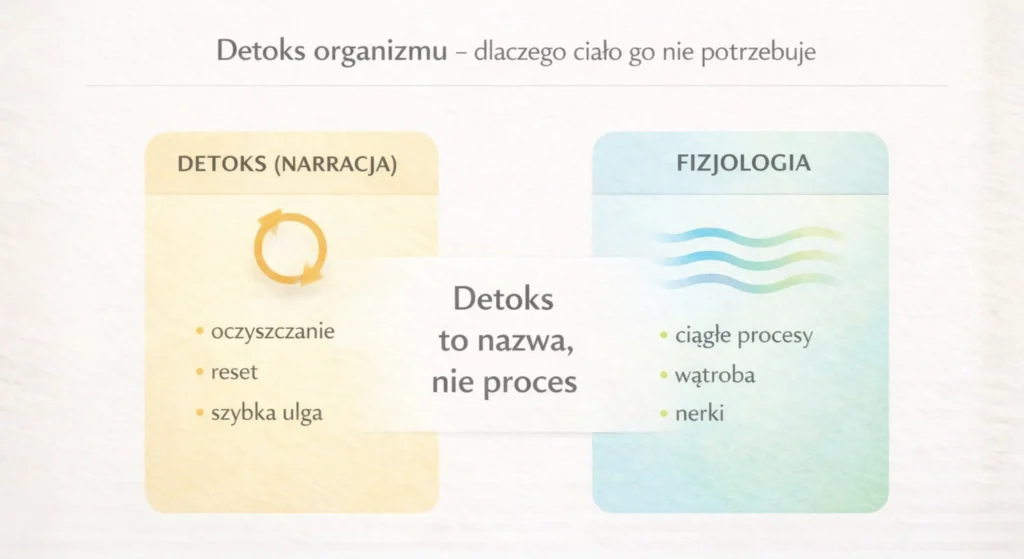 detoks organizmu - 1 Detoks organizmu - dlaczego ciało go nie potrzebuje - infografika