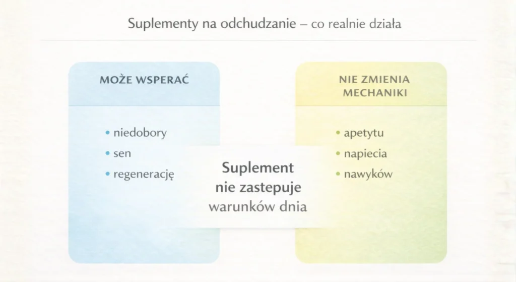 suplementy diety na odchudzanie - 1 Suplementy na odchudzanie - co realnie działa - infografika