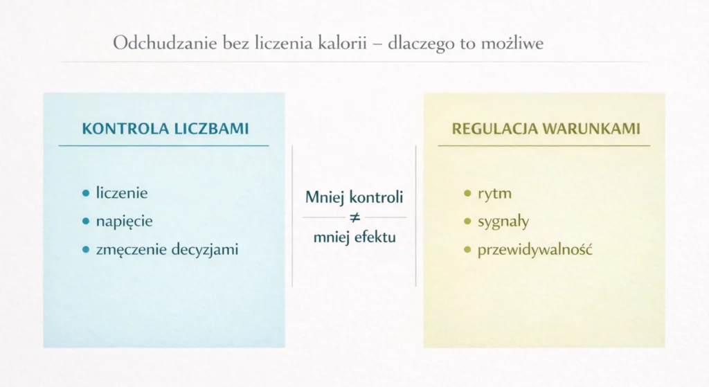 odchudzanie bez liczenia kalorii - 2 Odchudzanie bez liczenia kalorii - dlaczego to możliwe - infografika